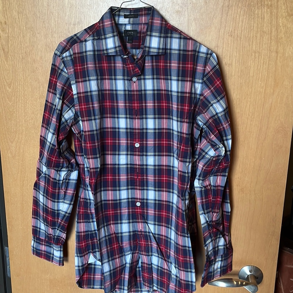 J. Crew plaid dress shirt
